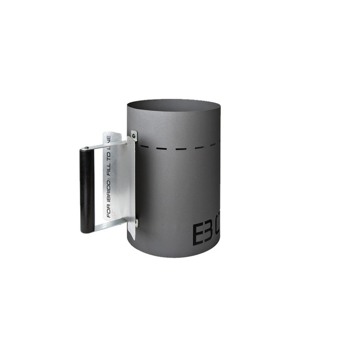 Aprinzator de carbuni, Boretti, BBA29, aprindere rapida, usor de folosit, maner practic, pentru gratar si semineu, gri