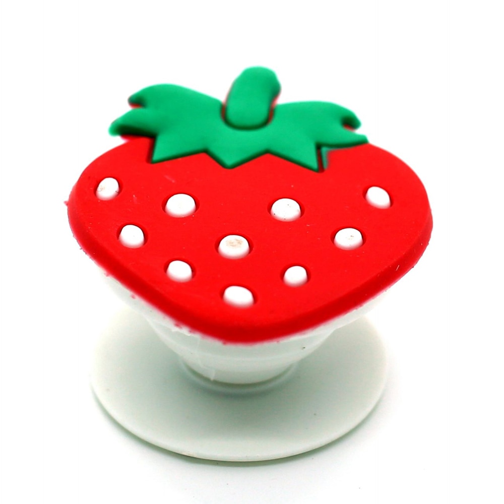 Suport Stand Adeziv Popsocket Zenuk® Pentru Telefon - PopGrip, Universal, Capsuna