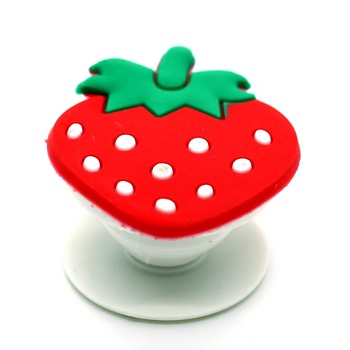 Suport Stand Adeziv Popsocket Zenuk® Pentru Telefon - PopGrip, Universal, Capsuna Suport Stand Adeziv Popsocket Zenuk® Pentru Telefon - PopGrip, Universal, Capsuna