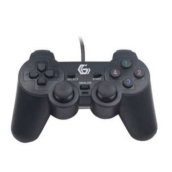 Gamepad Gembird JPD-UDV-0, Dual vibration, USB, pentru PC, Negru Gamepad Gembird JPD-UDV-0, Dual vibration, USB, pentru PC, Negru