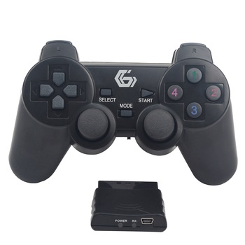 Gamepad wireless Gembird JPD-WDV-01, Dual vibration, pentru PC/PlayStation 2/PlayStation 3, Negru Gamepad wireless Gembird JPD-WDV-01, Dual vibration, pentru PC/PlayStation 2/PlayStation 3, Negru