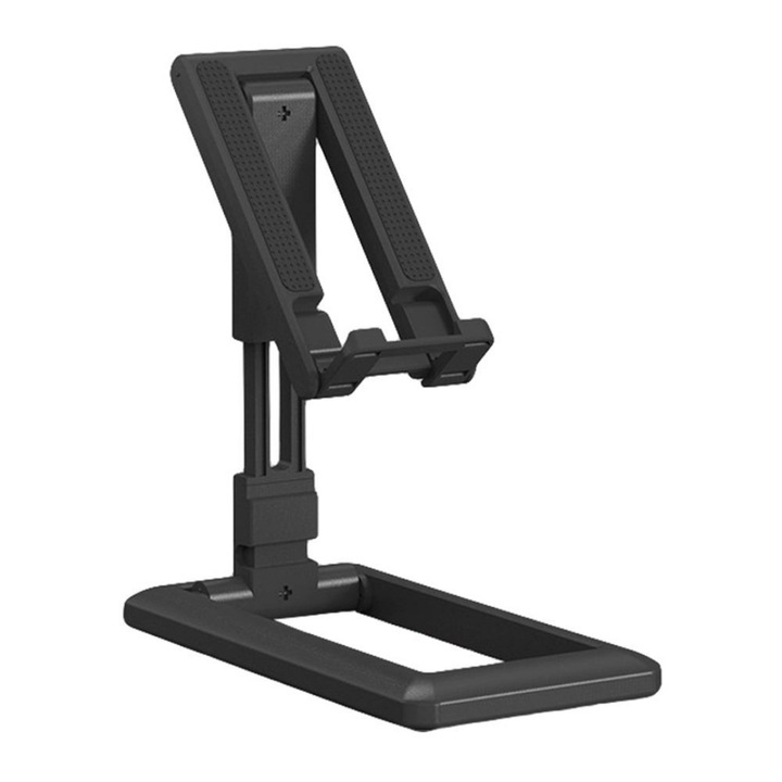 Suport Universal Freestanding MaffStuff®, de Masa sau Birou, Pentru Telefon sau Tableta, Portabil, Pliabil, Ajustabil, negru