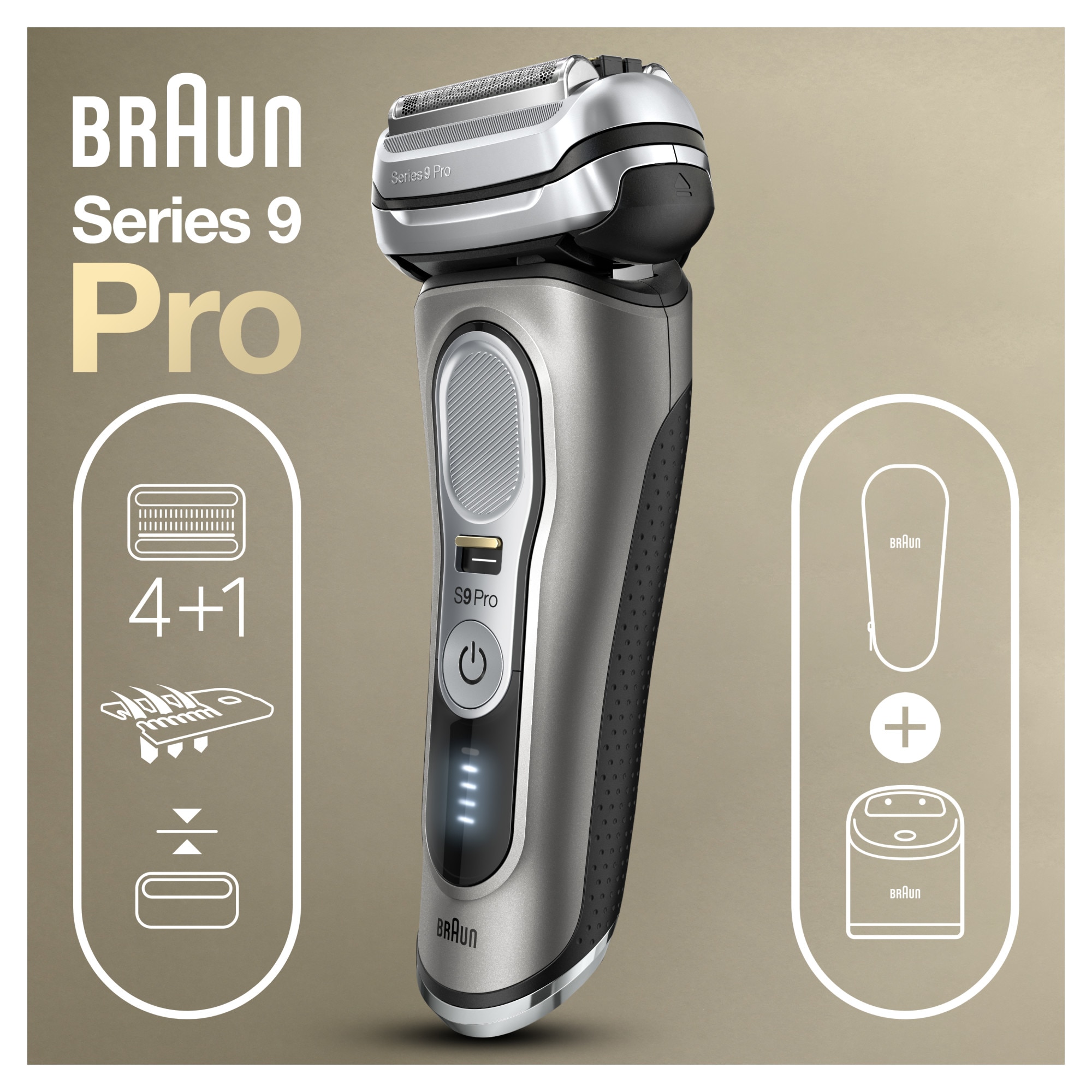 Barbeador Braun Barbeador Serie 9 Pro 9477cc+ Super Oferta