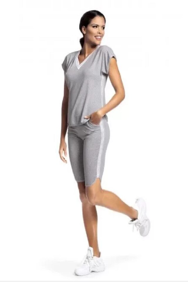 Set sport Argo 2 pantaloni scurti, Gri