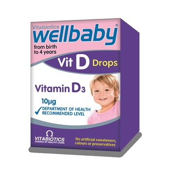 Vitamina D3 Picaturi Wellbaby Vitamina D3 Picaturi Wellbaby
