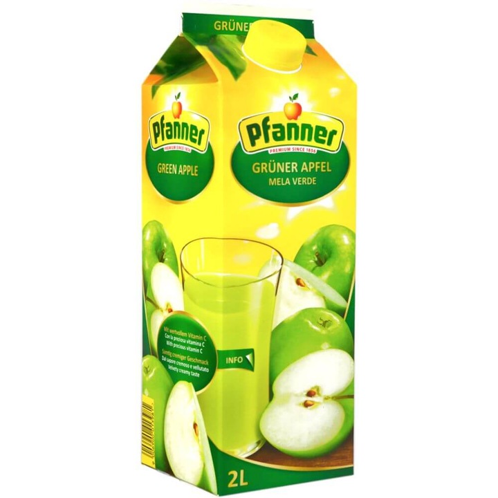 Сок от зелена ябълка Pfanner, 2л