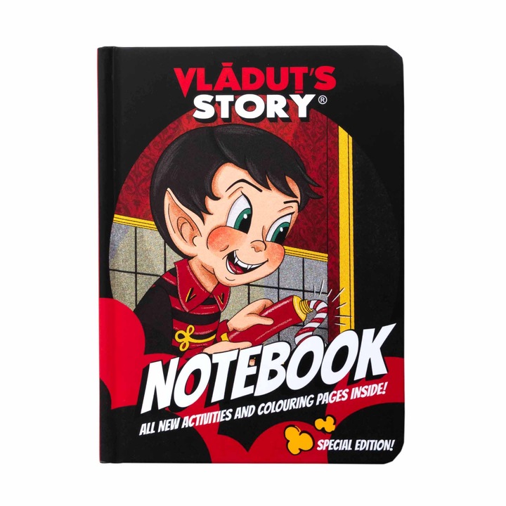 Caiet de activitati extracurriculare pentru copii intre 5 si 9 ani, 100 de file, coperta groasa, Vladut's Story