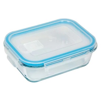 Caserola alimente cu capac dreptunghiulara din sticla termorezistenta Polux 1000ml Caserola alimente cu capac dreptunghiulara din sticla termorezistenta Polux 1000ml