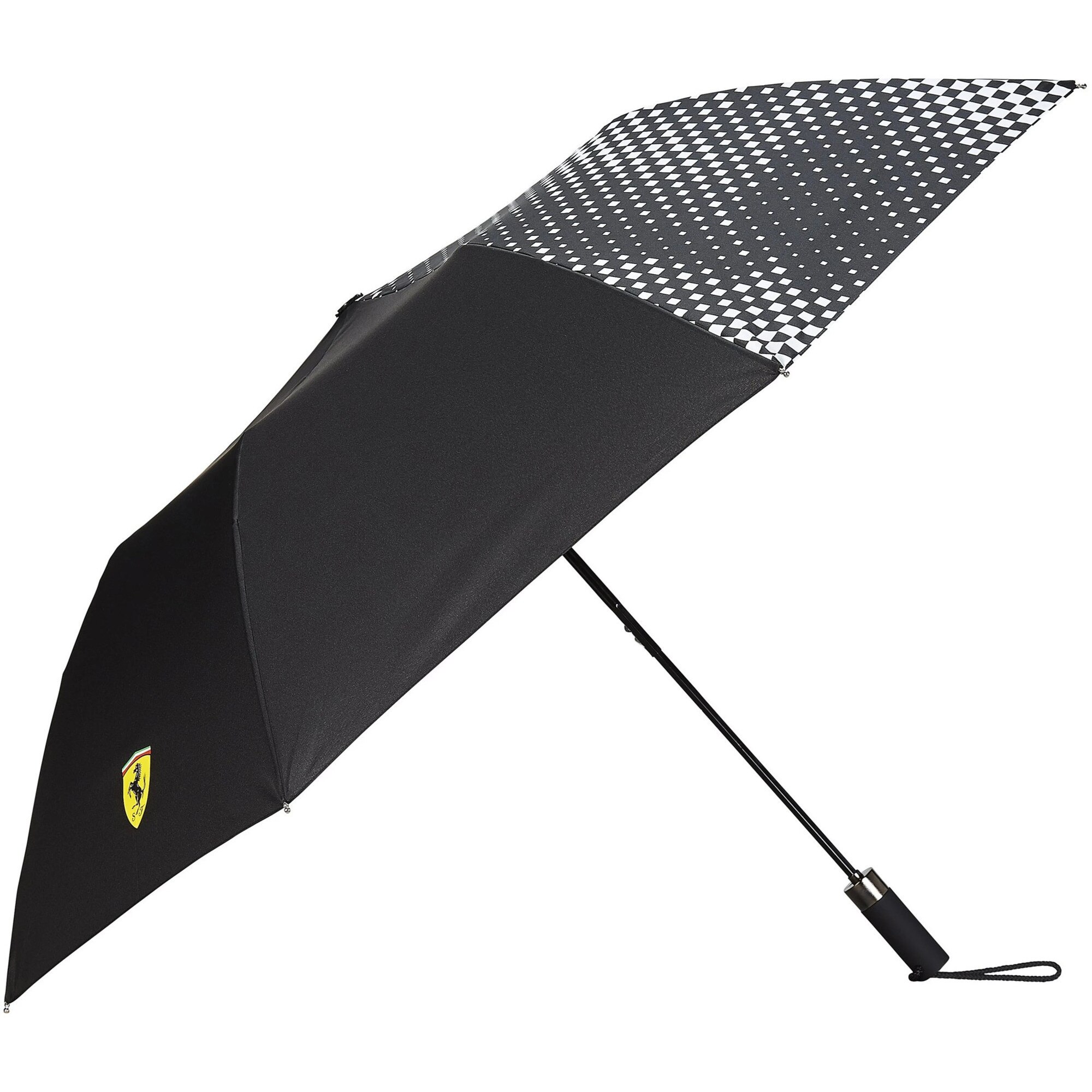 Umbrela Scuderia Ferrari F1, compacta, Poliester, Negru