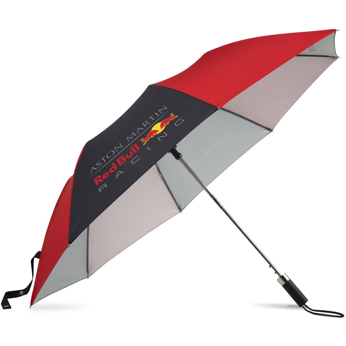 Umbrela Aston Martin Red Bull Racing compacta, Poliester, Rosu