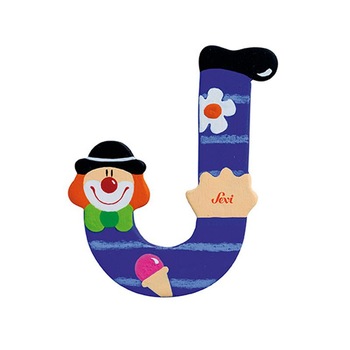 Jucarie educativa Litera J, Sevi, Albastru, 10 cm Jucarie educativa Litera J, Sevi, Albastru, 10 cm