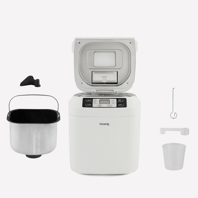 Macchina Per Pane H.Koenig BAKE340 - 12 Programmi, 2 Formati (650g/800g), Dispenser Cereali, Senza Glutine, 550W - Foto 14