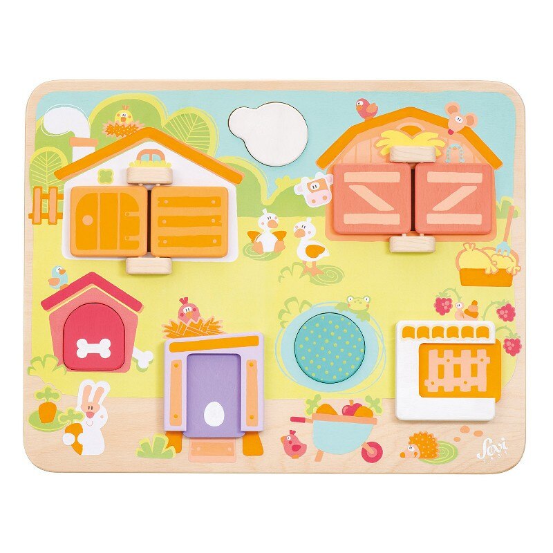 Jucarie interactiva Peek a Boo, Sevi, Multicolor, 12 luni+