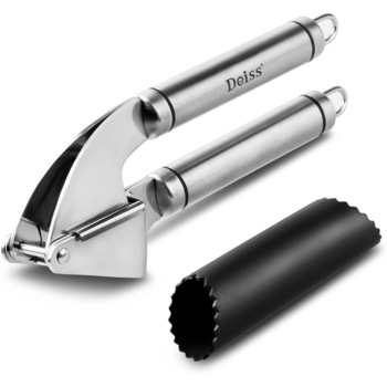 Presa pentru usturoi, Deiss PRO, otel inoxidabil rezistent la rugina si extrem de usor de curatat, sigur in masina de spalat vase Presa pentru usturoi, Deiss PRO, otel inoxidabil rezistent la rugina si extrem de usor de curatat, sigur in masina de spalat vase