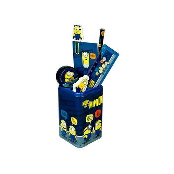 Suport cu accesorii birou, Minions, 7 piese Suport cu accesorii birou, Minions, 7 piese