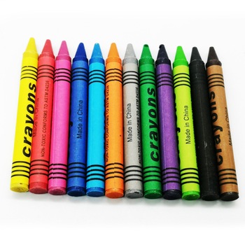 Set 12 creioane colorate cerate, Vision, 8.5 cm Set 12 creioane colorate cerate, Vision, 8.5 cm