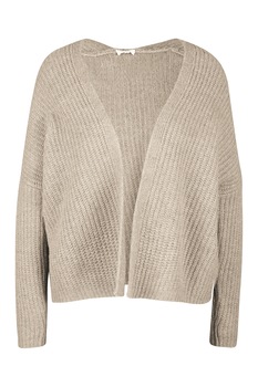 s.Oliver, Cardigan din amestec de lana cu maneci cazute, Bej s.Oliver, Cardigan din amestec de lana cu maneci cazute, Bej