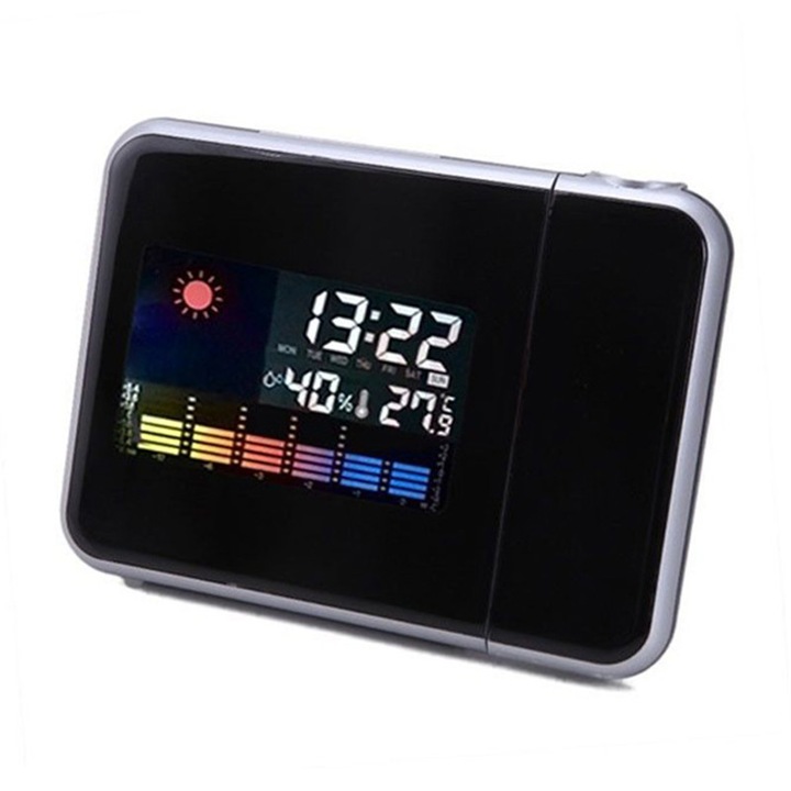 Дигитален часовник с Tiessa® проекция - Barste UPQ, аларма, температура, календар