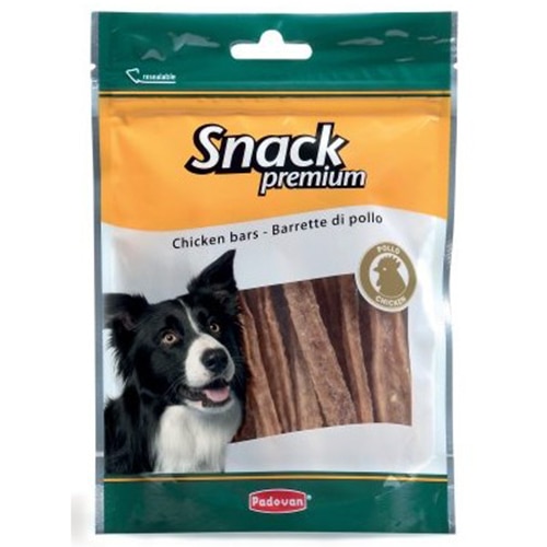 Recompense pentru caini Padovan Snack Premium Chicken Bars, 100g