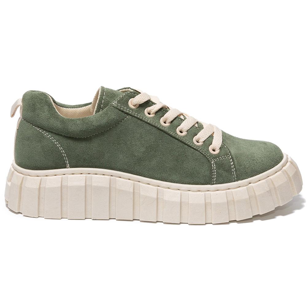 Pantofi sport dama Nesera, Verde, Verde
