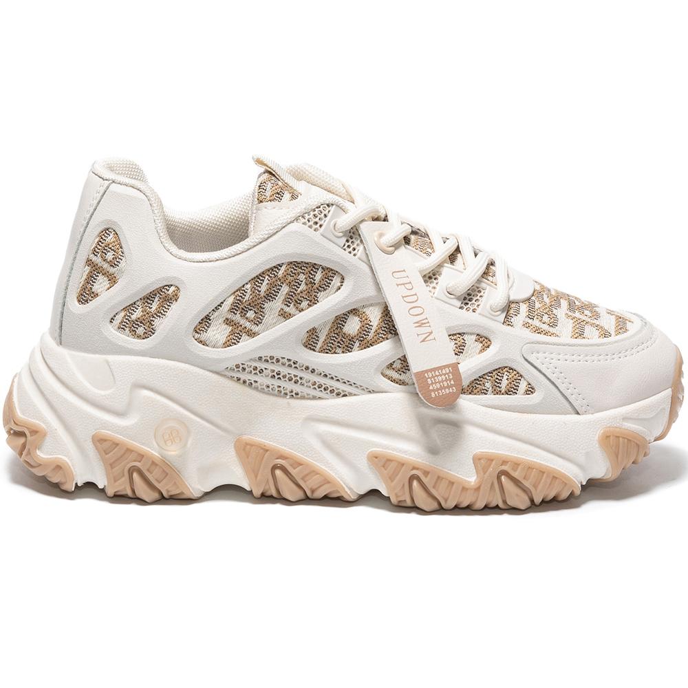 Pantofi sport dama Aziza, Bej