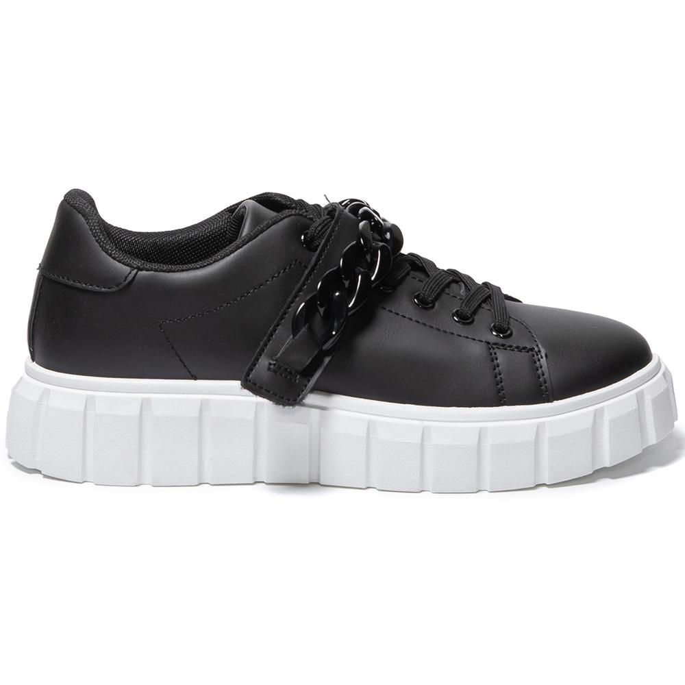 Pantofi sport dama Joanna, Negru, Negru