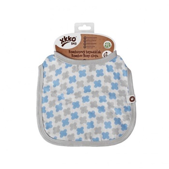Bavetica Bebelusi Bamboo Baby Cross, Bumbac/Bambus, Albastru/Gri Bavetica Bebelusi Bamboo Baby Cross, Bumbac/Bambus, Albastru/Gri