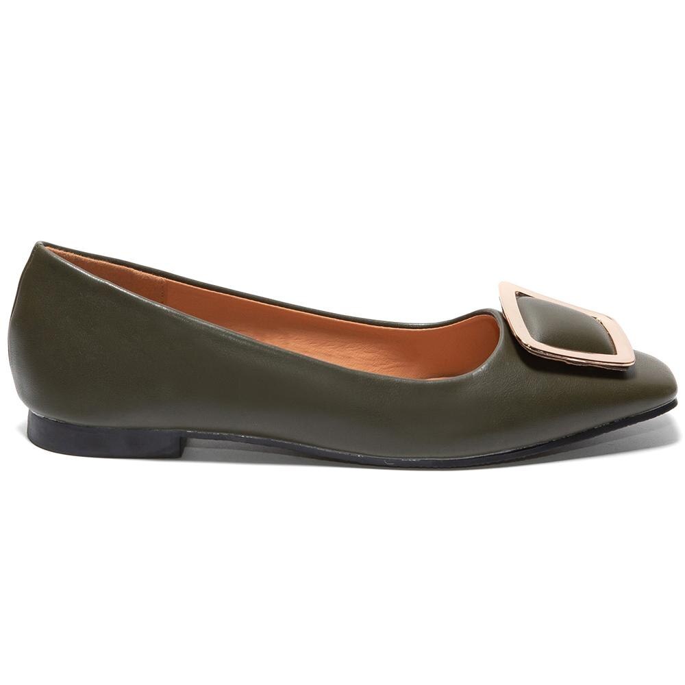 Pantofi dama Najla, Verde inchis, Verde