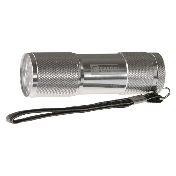 Фенерче P3848A, LED, 9хLED, 3хAAA, Метално
