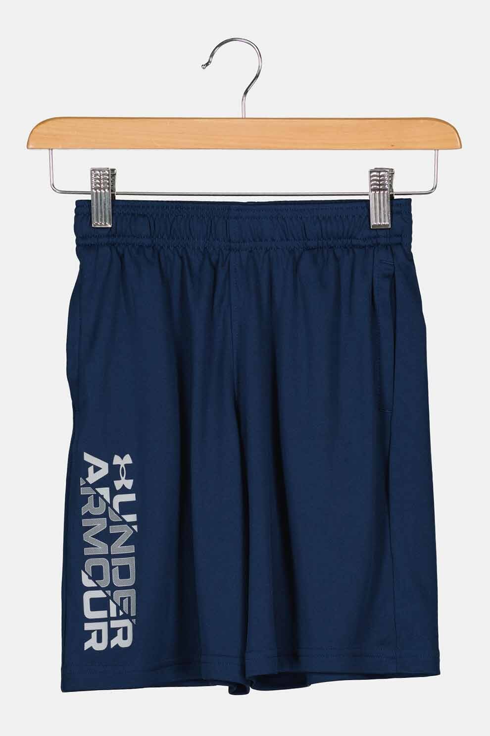 Under Armour, Pantaloni scurti cu logo, pentru antrenament Prototype 2.0, Bleumarin