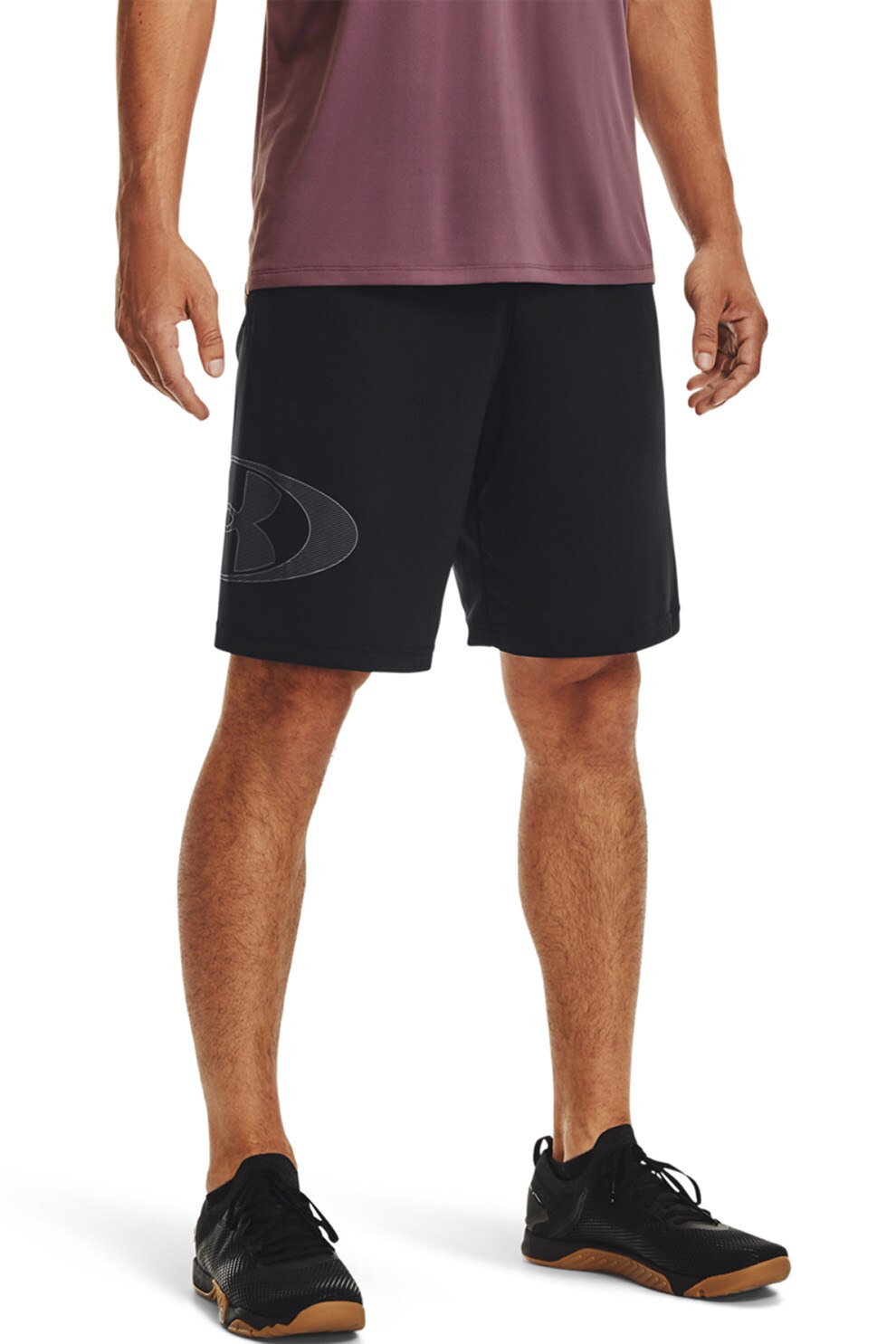 Under Armour, Bermude pentru fitness Tech Lockertag, Negru