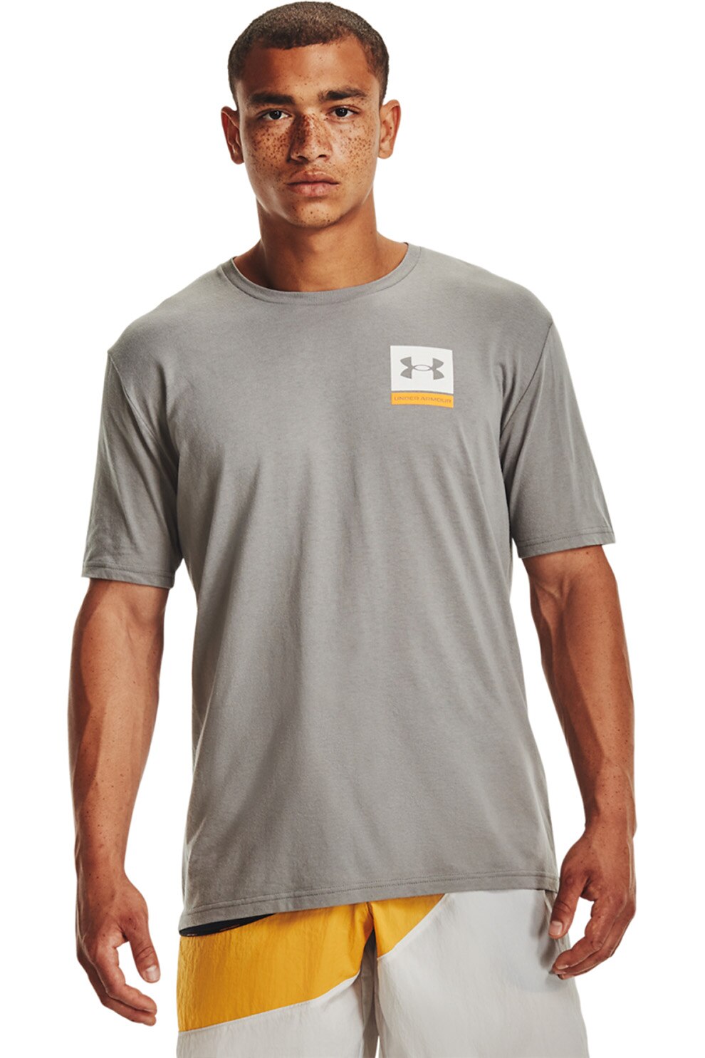 Under Armour, Tricou pentru fitness Photoreal, Gri