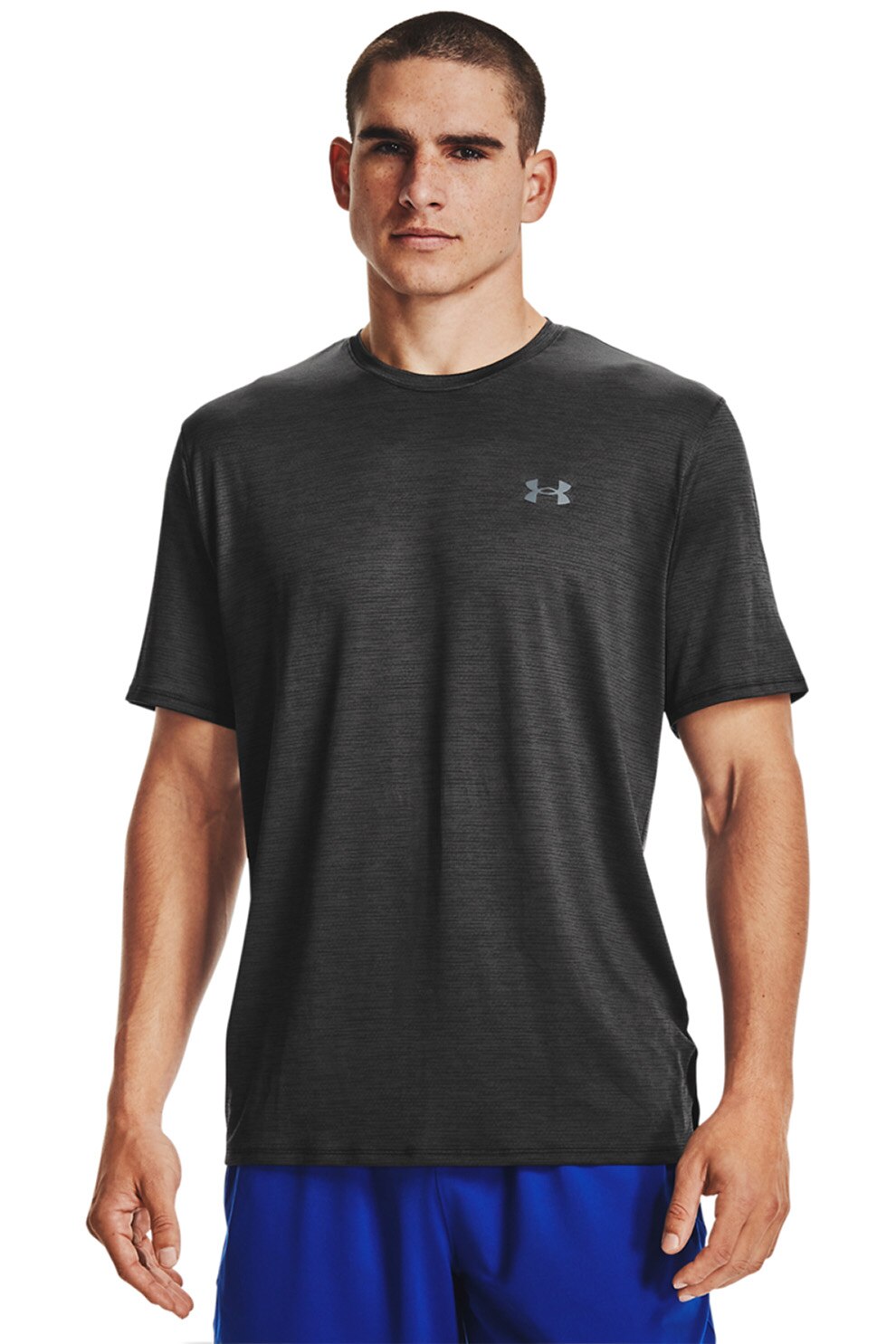 Under Armour, Tricou lejer pentru antrenament Vent 2.0, Gri inchis melange