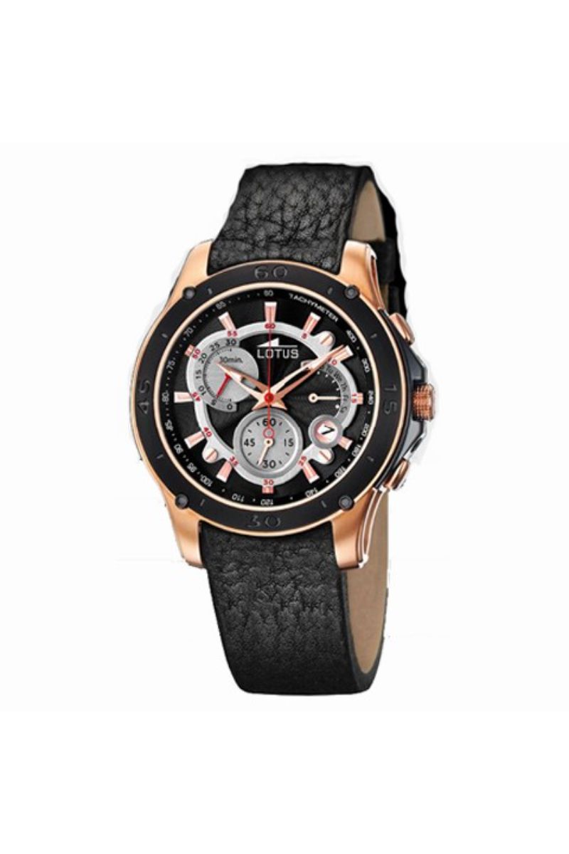 Ceas barbatesc Lotus, 9992/5, Negru/Auriu