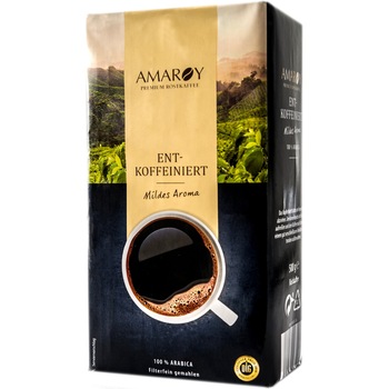 Cafea macinata Amaroy fara cofeina, 500g