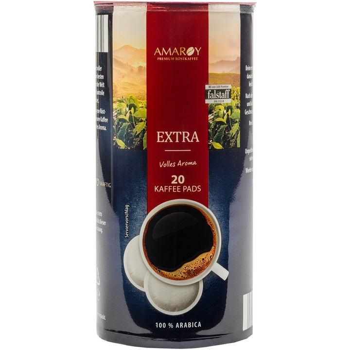 Paduri cafea Amaroy Pads Extra, compatibile Senseo, 20 buc, 144g
