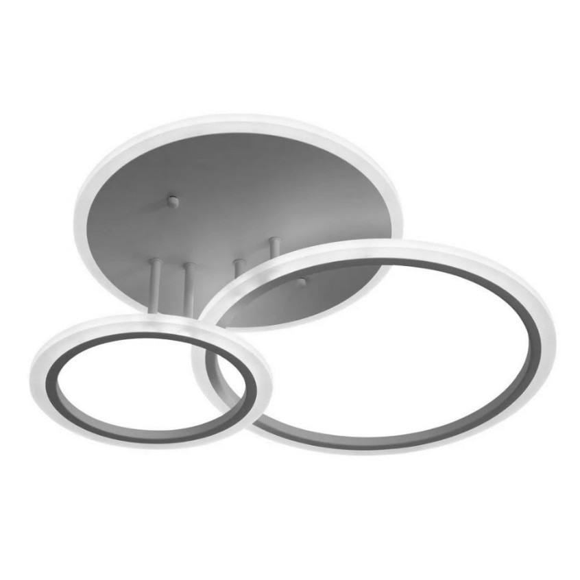 Lustra LED RFAN, Model K73/3, cu Telecomanda, 3 Tipuri de Lumina, 96W, Intensitate Reglabila, Alb