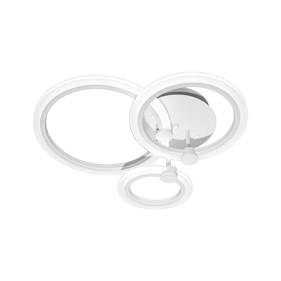 Lustra LED RFAN, Model K115/3WH, cu Telecomanda, 3 Tipuri de Lumina, Intensitate Reglabila, 72W, Alb