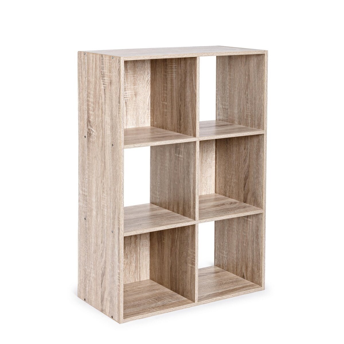 Biblioteca mdf natur 6 rafturi Mila 61 cm x 29.7 cm x 91.2 h