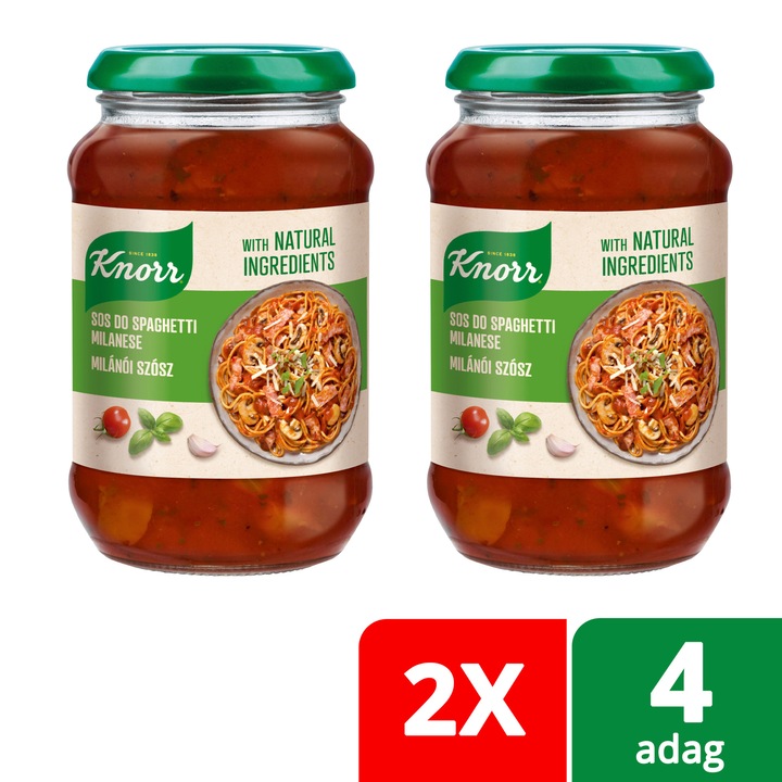 KNORR Üveges Milánói szósz, 2x400 g