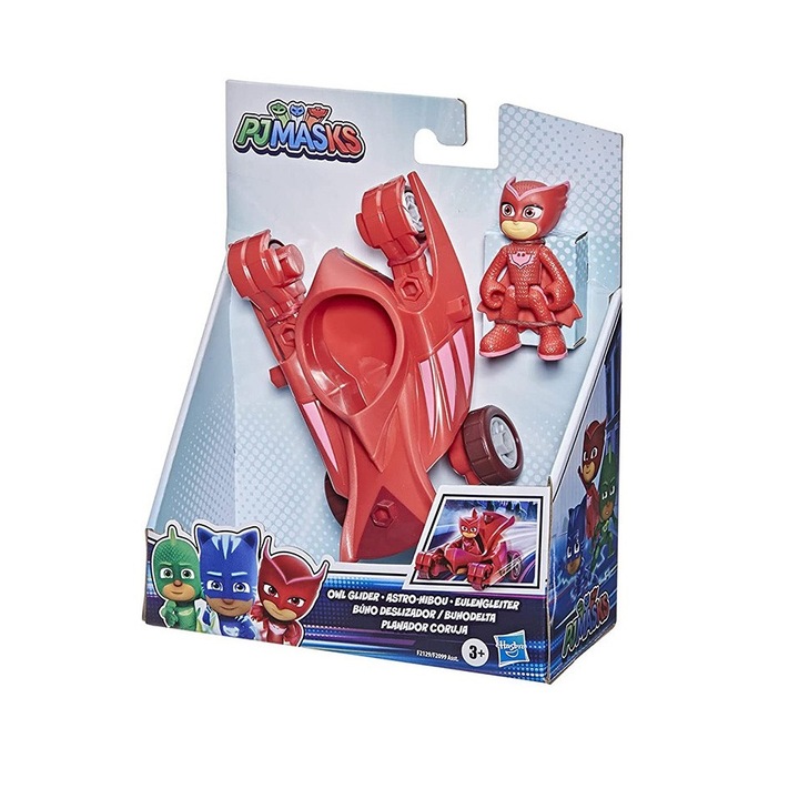 Комплект Количка с Фигурка Pj Masks Hero Vehicle Бухал