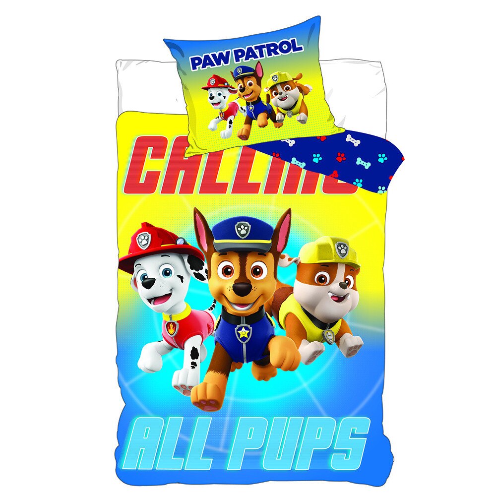 Set fata de perna si fata de pilota Bed Linen 140 X 200 Cm - Paw Patrol