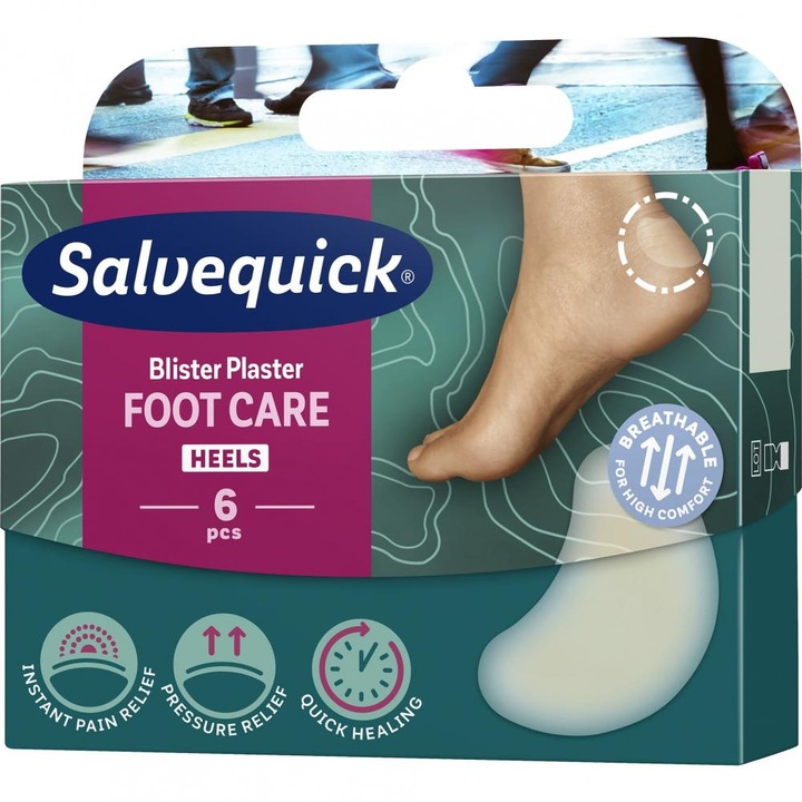 Пластири Salvequick Foot Care, 6 бр