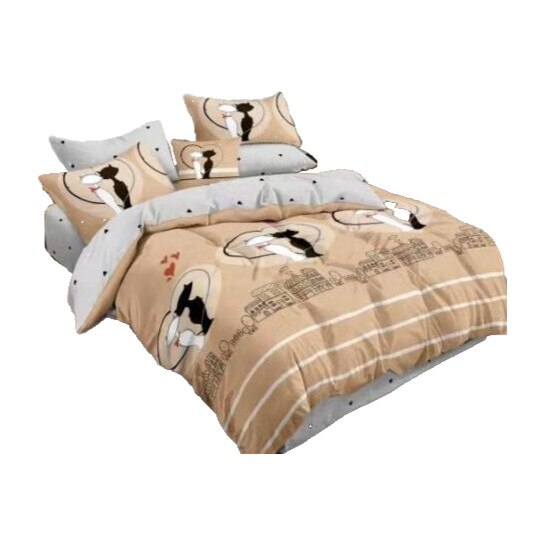 Set Lenjerie de pat dublu finet 6 piese cu Pilota 200 x 220 cm si 2 perne, Ralex Pucioasa, PFN187 - Pisici