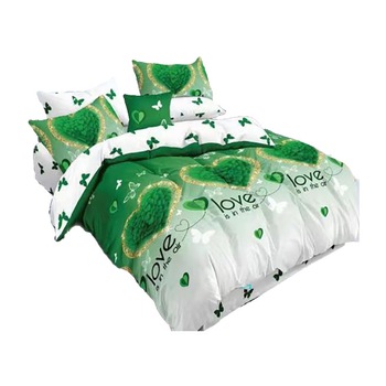 Set Lenjerie de pat dublu, finet, 6 piese, 220x240 cm Ralex Pucioasa, Love is in the air M193 Set Lenjerie de pat dublu, finet, 6 piese, 220x240 cm Ralex Pucioasa, Love is in the air M193