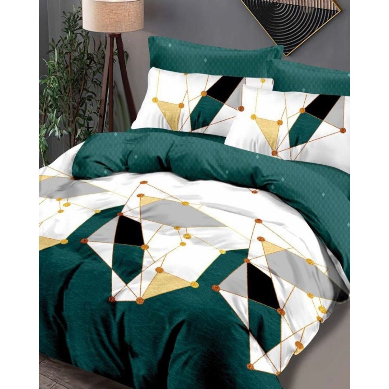 Set Lenjerie Finet Satinat, 6 Piese, Pat 2 Persoane, Isabella, FNY-255