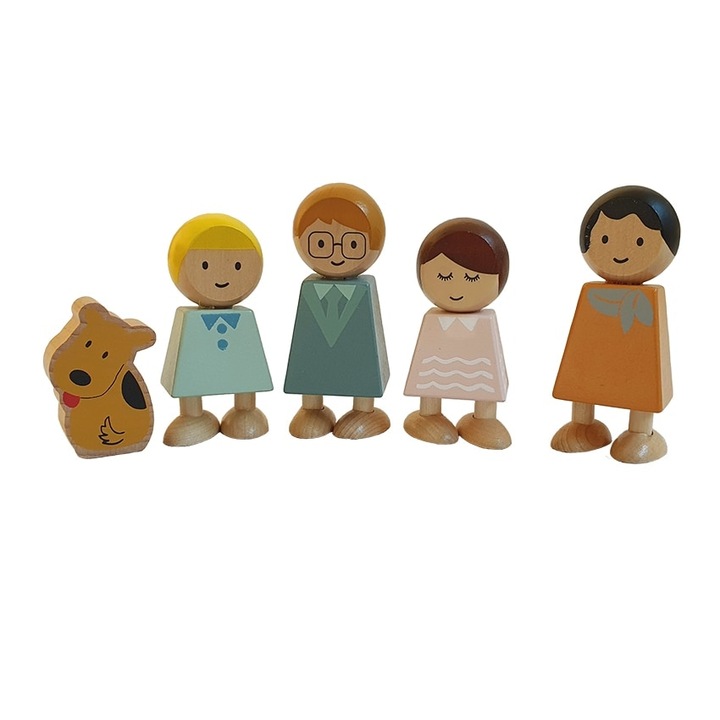 set de figurine din lemn familia de papusi 5 piese helga toys imagen 39_1_
6