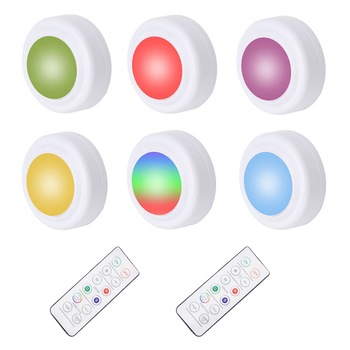 Set 6 Lumini LED YWX, 16 Culori, Telecomanda, Functie de sincronizare, Alb Set 6 Lumini LED YWX, 16 Culori, Telecomanda, Functie de sincronizare, Alb