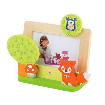 Rama foto Sevi, Lemn, 21 x 18 x 9 cm, Multicolor Rama foto Sevi, Lemn, 21 x 18 x 9 cm, Multicolor