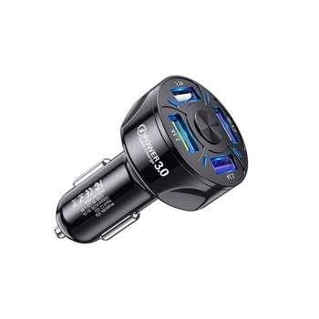 Incarcator Auto cu 4 Porturi USB 3.0 Fast Charge Incarcator Auto cu 4 Porturi USB 3.0 Fast Charge
